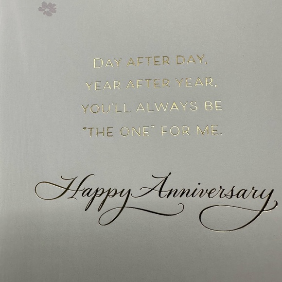 🧡10/$10 Floral Greeting Card with Gold Ribbon - Picture 2 of 3